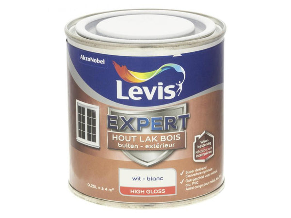 Levis Expert Wood outdoor Painting High Gloss 0,25L 0001 white