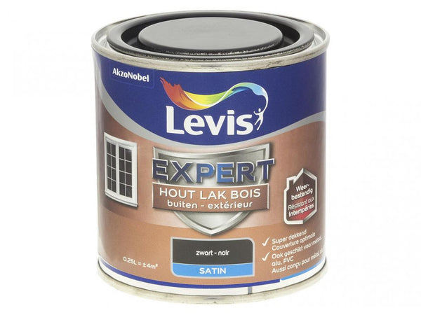 Levis Expert Wood outdoor Painting Satin 0,25L 7900 Black