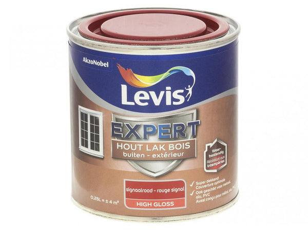 Levis Expert Wood outdoor Painting High Gloss 0,25L 2765 Signal Red