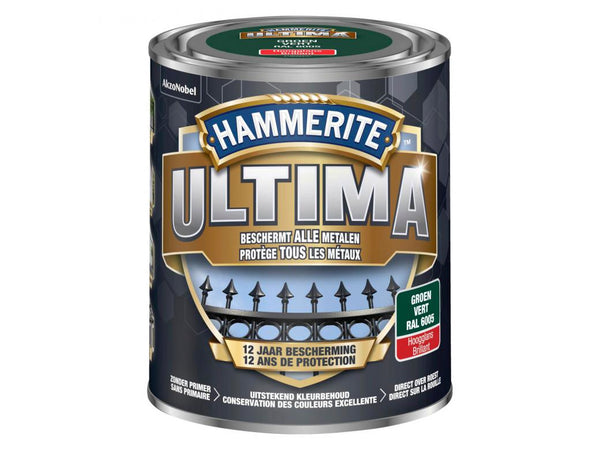 Hammerite Ultima metal paint High Gloss 0.75L RAL6005 Green