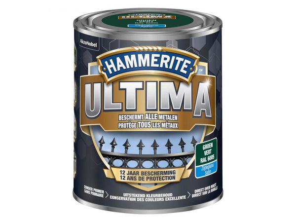 Hammerite Ultima metal paint Satin 0.75L RAL6005 Green