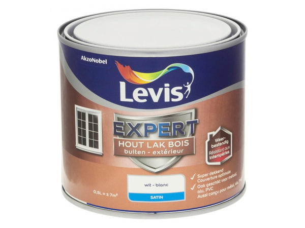 Levis Expert Wood outdoor Painting Satin 0,25L 0001 white